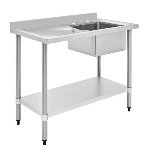 HOST Single Bowl Sink Left Hand Drainer Stainless Steel 1000mm HOST0251SSIL (HT193)