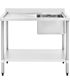 HOST Single Bowl Sink Left Hand Drainer Stainless Steel 1000mm HOST0251SSIL (HT193)