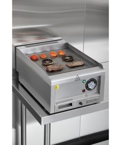 Buffalo 600 Series Ribbed Electric Griddle 400mm (HT754)