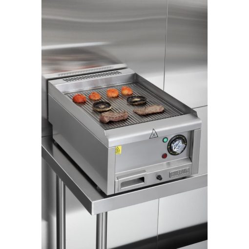 Buffalo 600 Series Ribbed Electric Griddle 400mm (HT754)