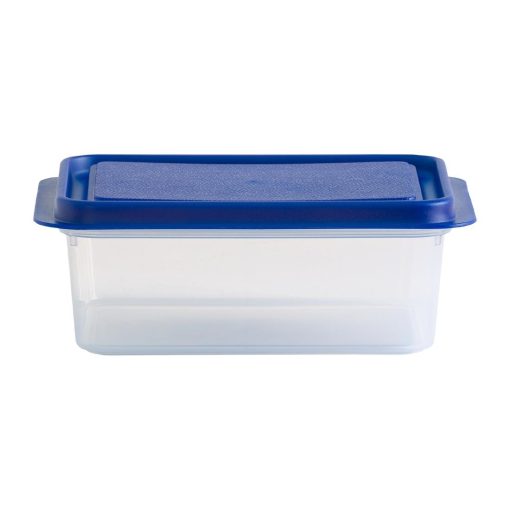 Wham Studio Rectangle Food Box Clear-Blue 1Ltr (HT768)