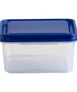Wham Studio Rectangle Food Box Clear-Blue 1Ltr (HT768)