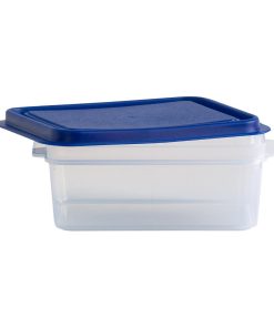 Wham Studio Rectangle Food Box Clear-Blue 1Ltr (HT768)