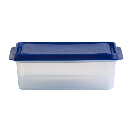 Wham Studio Rectangle Food Box Clear-Blue 2Ltr (HT769)