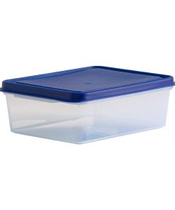 Wham Studio Rectangle Food Box Clear-Blue 2Ltr (HT769)