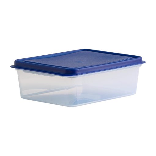Wham Studio Rectangle Food Box Clear-Blue 2Ltr (HT769)