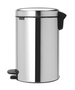 Brabantia NewIcon Pedal Bin Bucket Brilliant Steel 12Ltr (HU171)