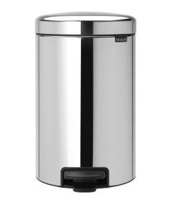Brabantia NewIcon Pedal Bin Bucket Brilliant Steel 12Ltr (HU171)