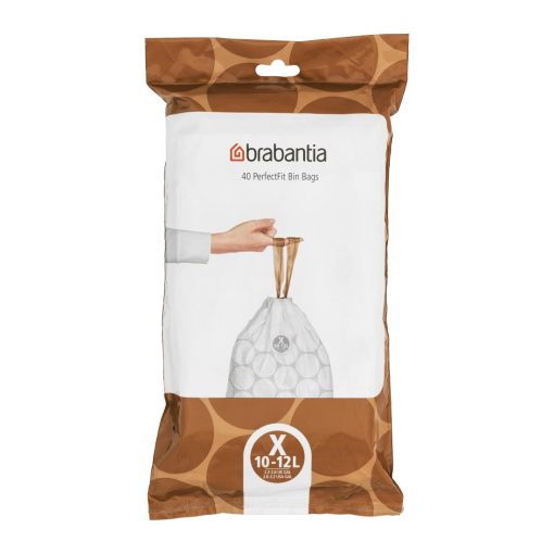 Brabantia PerfectFit Bin Bags Code X 10-12Ltr 40 Pack (HU179)