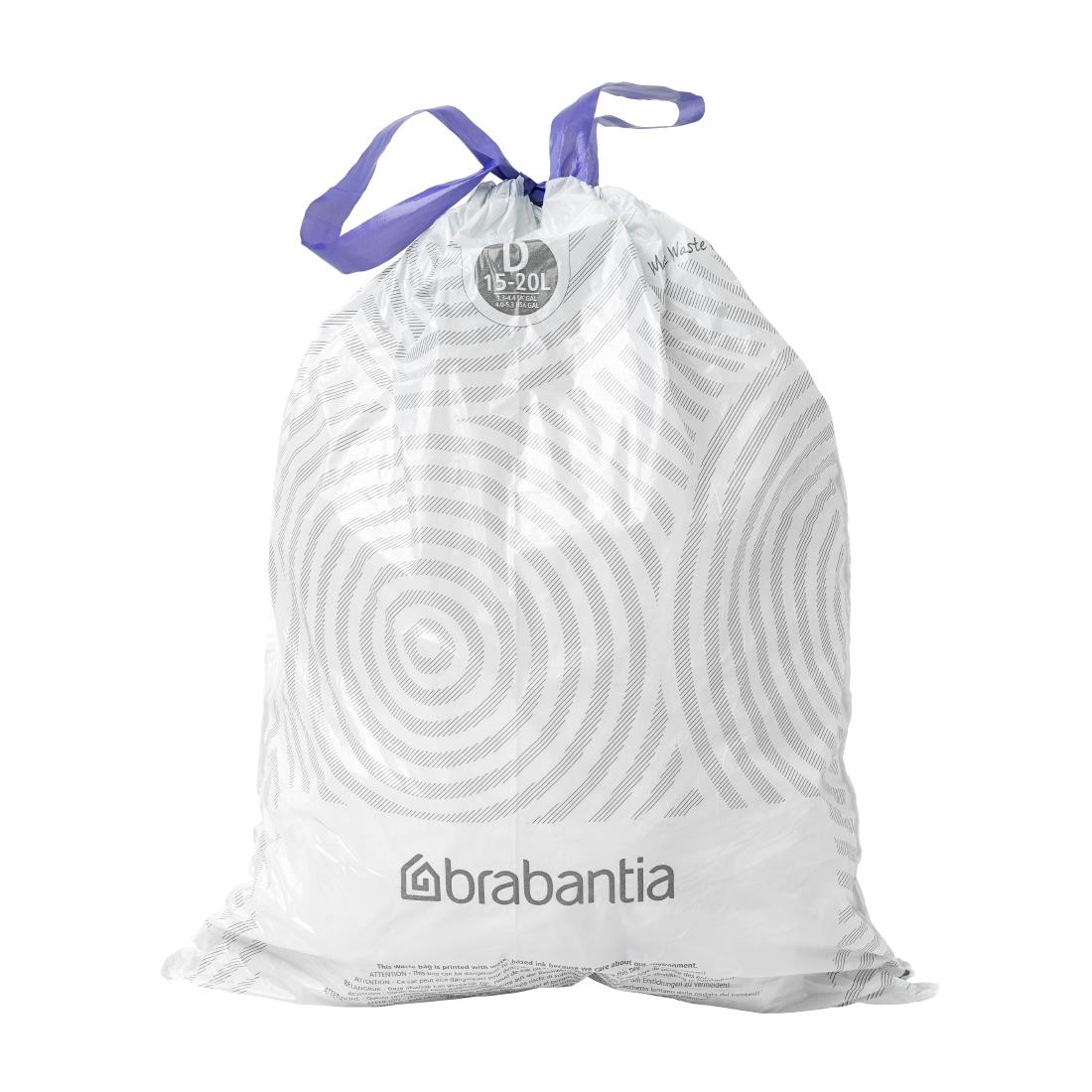 Brabantia PerfectFit Bin Bags Code D 15-20Ltr 40 Pack (HU180)