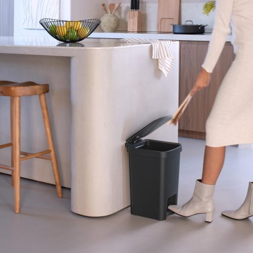 Brabantia StepUp Pedal Bin Dark Grey 16Ltr (HU184)