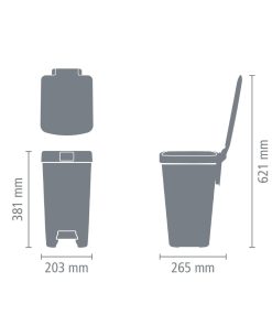 Brabantia StepUp Pedal Bin Jade Green 10Ltr (HU185)