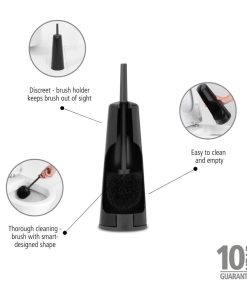 Brabantia Renew Toilet Brush and Holder Matt Black (HU188)