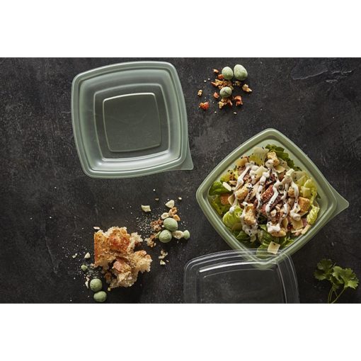 Plaza Evolve Square Takeaway Food Bowls 500ml 500 pack (HU371)
