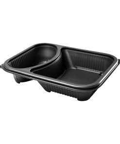 Faerch Hot Deli Deluxe 2 Compartment Takeaway Containers 365 Pack (HU384)