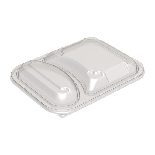 Faerch Hot Deli Deluxe 2 Compartment Takeaway Container Lids 365 Pack (HU385)