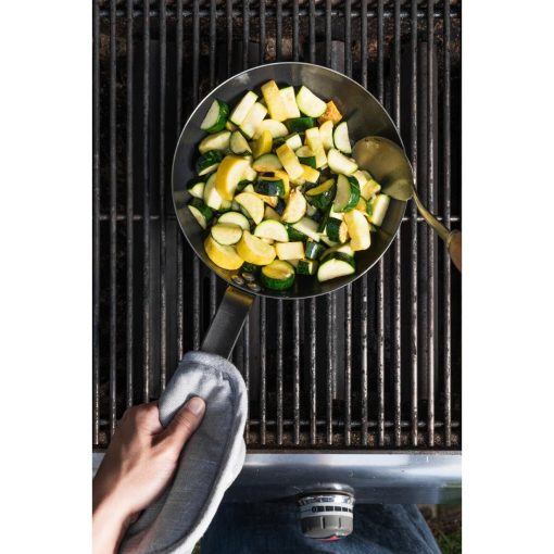 De Buyer Outdoor Blue Steel Round Frying Pan 32cm (HW066)