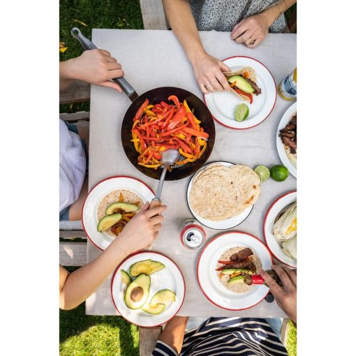 De Buyer Outdoor Blue Steel Round Frying Pan 32cm (HW066)