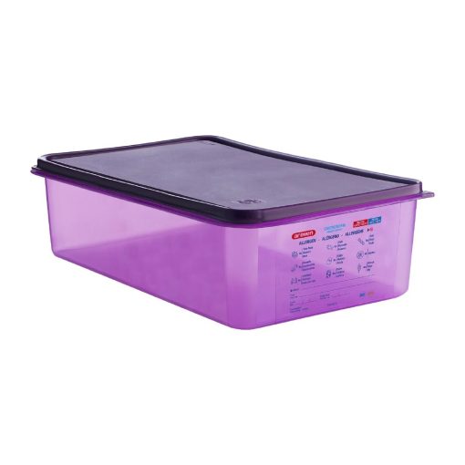 Araven Allergen Polypropylene 1-1 Gastronorm Food Container Purple 20Ltr (HW099)