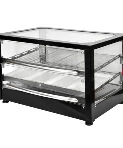 Roller Grill Self Serve Heated Display Cabinet Black Finish WD780SN-SS (HW158)