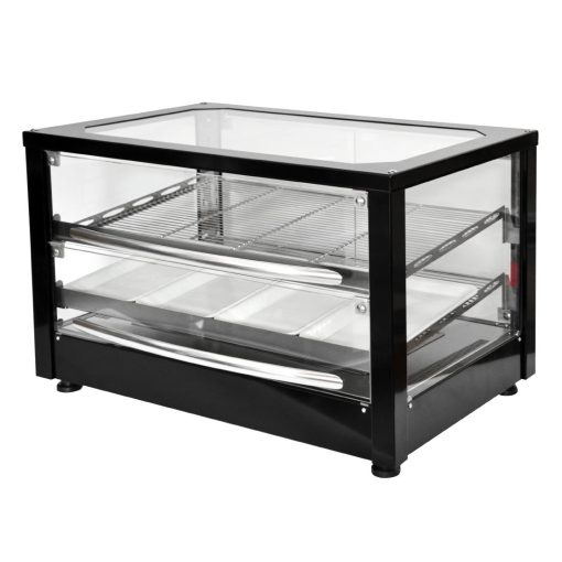 Roller Grill Self Serve Heated Display Cabinet Black Finish WD780SN-SS (HW158)
