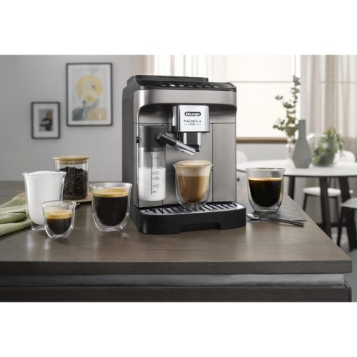 DeLonghi Magnifica Evo Fully Automatic Bean to Cup Coffee Machine ECAM29 Titanium and Black (HW185)
