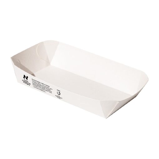 Notpla 8x5 Rectangular Trays - White 400 Pack (HW507)
