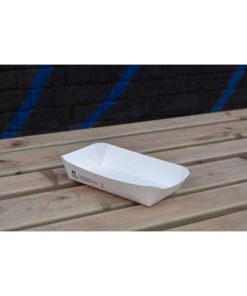 Notpla 8x5 Rectangular Trays - White 400 Pack (HW507)