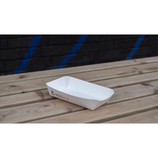 Notpla 8x5 Rectangular Trays - White 400 Pack (HW507)