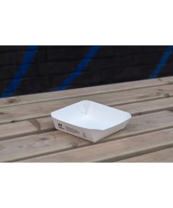 Notpla 6x6 Square Trays - White 600 Pack (HW508)