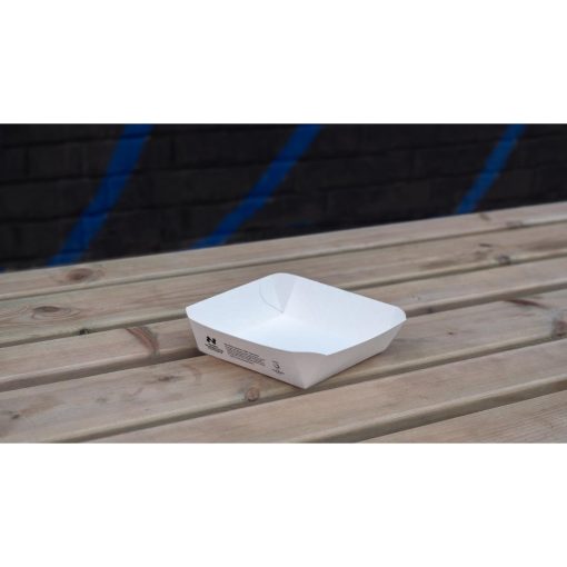 Notpla 6x6 Square Trays - White 600 Pack (HW508)