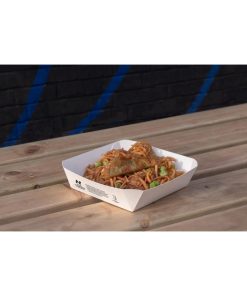 Notpla 6x6 Square Trays - White 600 Pack (HW508)