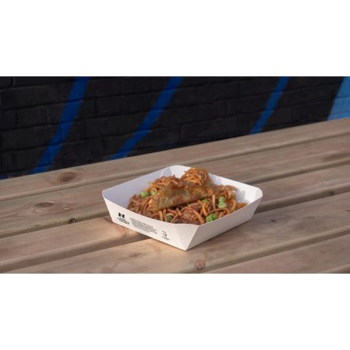Notpla 6x6 Square Trays - White 600 Pack (HW508)