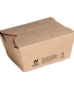 Notpla Small Takeaway Boxes 800ml - Kraft 500 Pack (HW509)