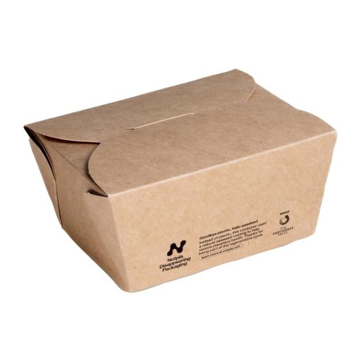 Notpla Small Takeaway Boxes 800ml - Kraft 500 Pack (HW509)