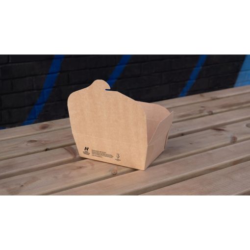 Notpla Medium Takeaway Boxes 1200ml - Kraft 250 Pack (HW510)