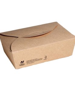 Notpla Large Takeaway Boxes 1750ml - Kraft 220 Pack (HW511)