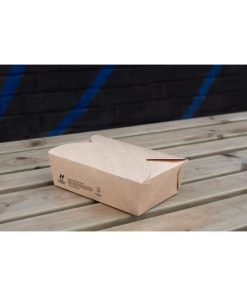 Notpla Large Takeaway Boxes 1750ml - Kraft 220 Pack (HW511)
