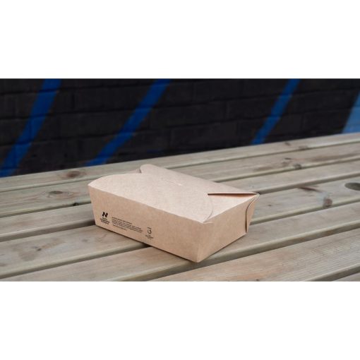 Notpla Large Takeaway Boxes 1750ml - Kraft 220 Pack (HW511)