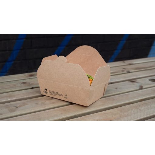Notpla Large Takeaway Boxes 1750ml - Kraft 220 Pack (HW511)