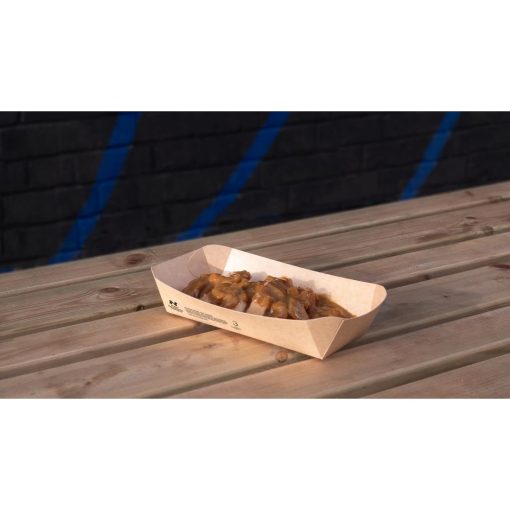 Notpla 10x6 Deep Trays - Kraft 340 Pack (HW513)