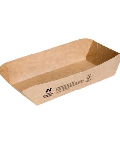 Notpla 8x5 Rectangular Trays - Kraft 400 Pack (HW514)