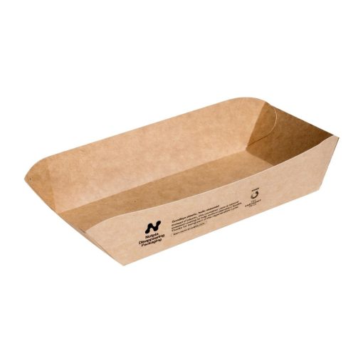 Notpla 8x5 Rectangular Trays - Kraft 400 Pack (HW514)