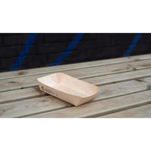 Notpla 8x5 Rectangular Trays - Kraft 400 Pack (HW514)