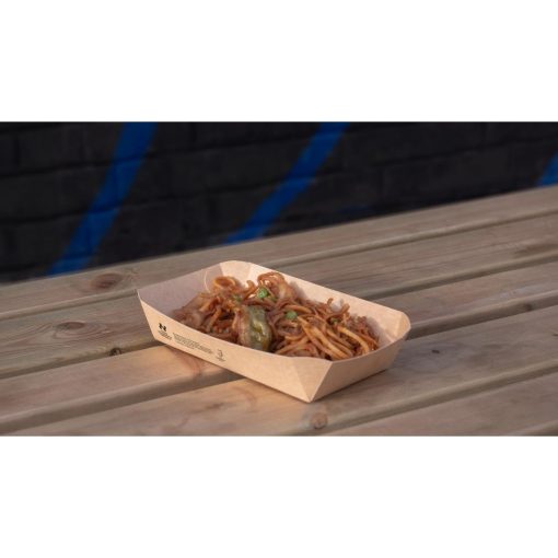 Notpla 8x5 Rectangular Trays - Kraft 400 Pack (HW514)