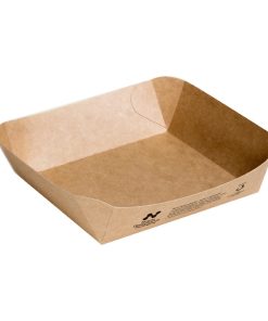 Notpla 6x6 Square Trays - Kraft 600 Pack (HW515)