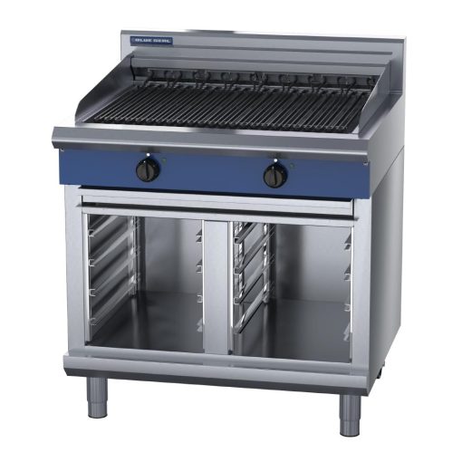 Blue Seal 900mm Elec Chargrill with Cabinet Base UKE596D-C (HW618)