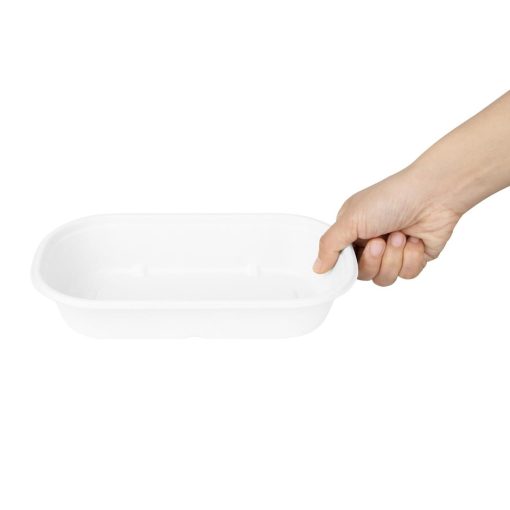 Fiesta Compostable Bagasse Oval Containers 850ml 100 Pack (HW627)