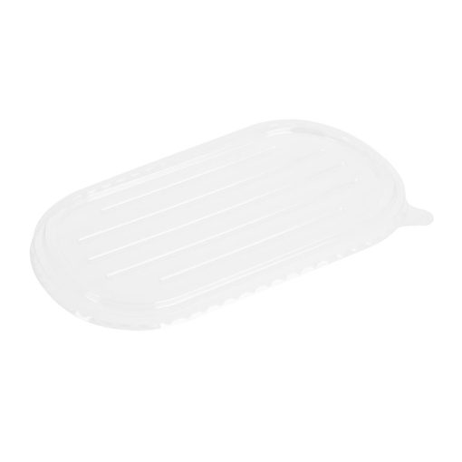 Fiesta Recyclable PET Lids for Bagasse Oval Containers 100 Pack (HW630)