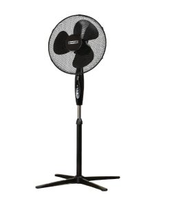 Status Oscillating Black Stand Fan 16 (HW649)